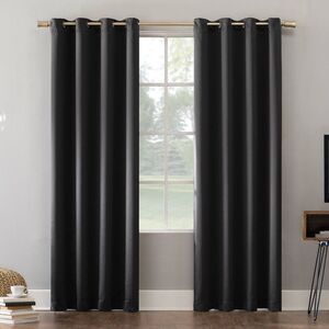 Sun Zero - 108"x52" Oslo Theater Grade Extreme 100% Blackout  Coal Gray